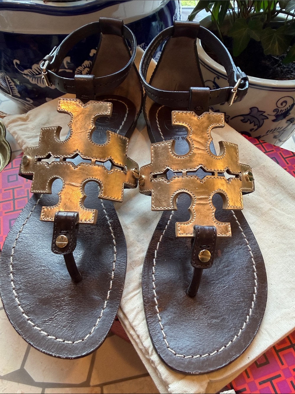 🌴🥥⭐️ Tory Burch Phoebe Flat Sandal